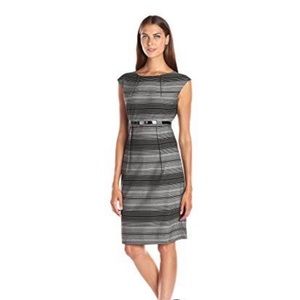 Calvin Klein Belted Cap sleeve dress